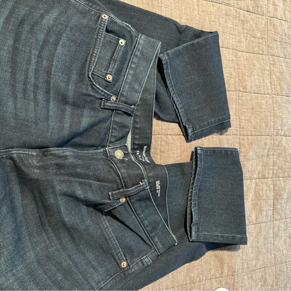 Banana Republic Travel Jeans 35x32 Athletic Fit - Picture 7 of 8